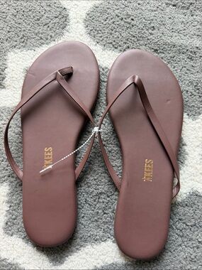 TKEES Lilly Nudes Matte Flip Flop in Cappuccino